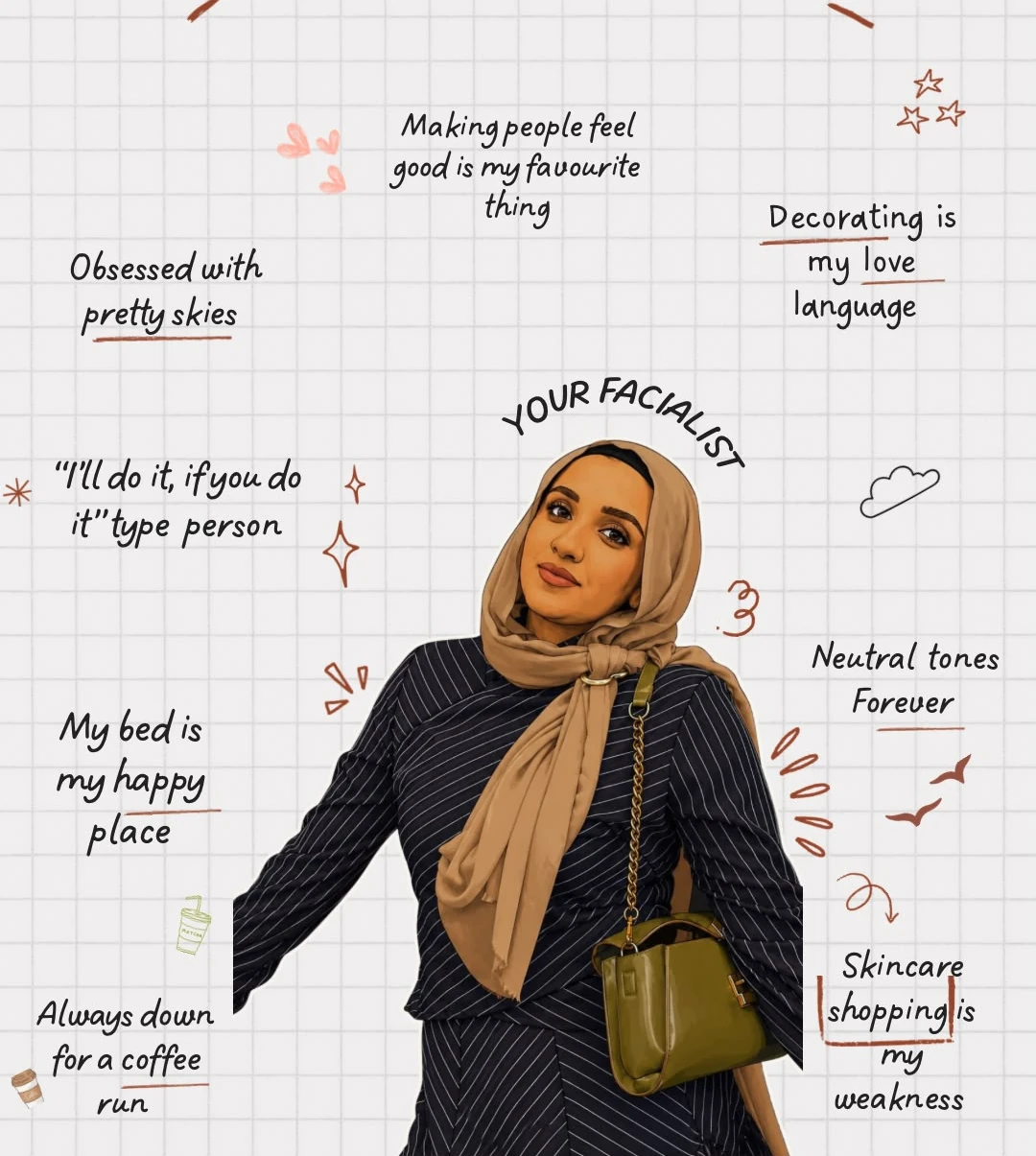 Illustrated poster sharing facts about Jaweria